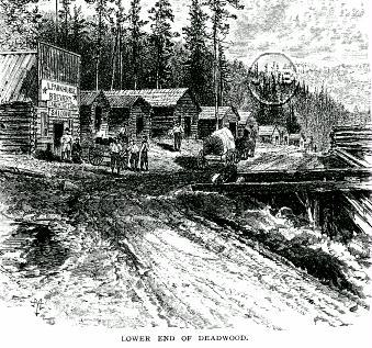 Lower End of Deadwood in 1877